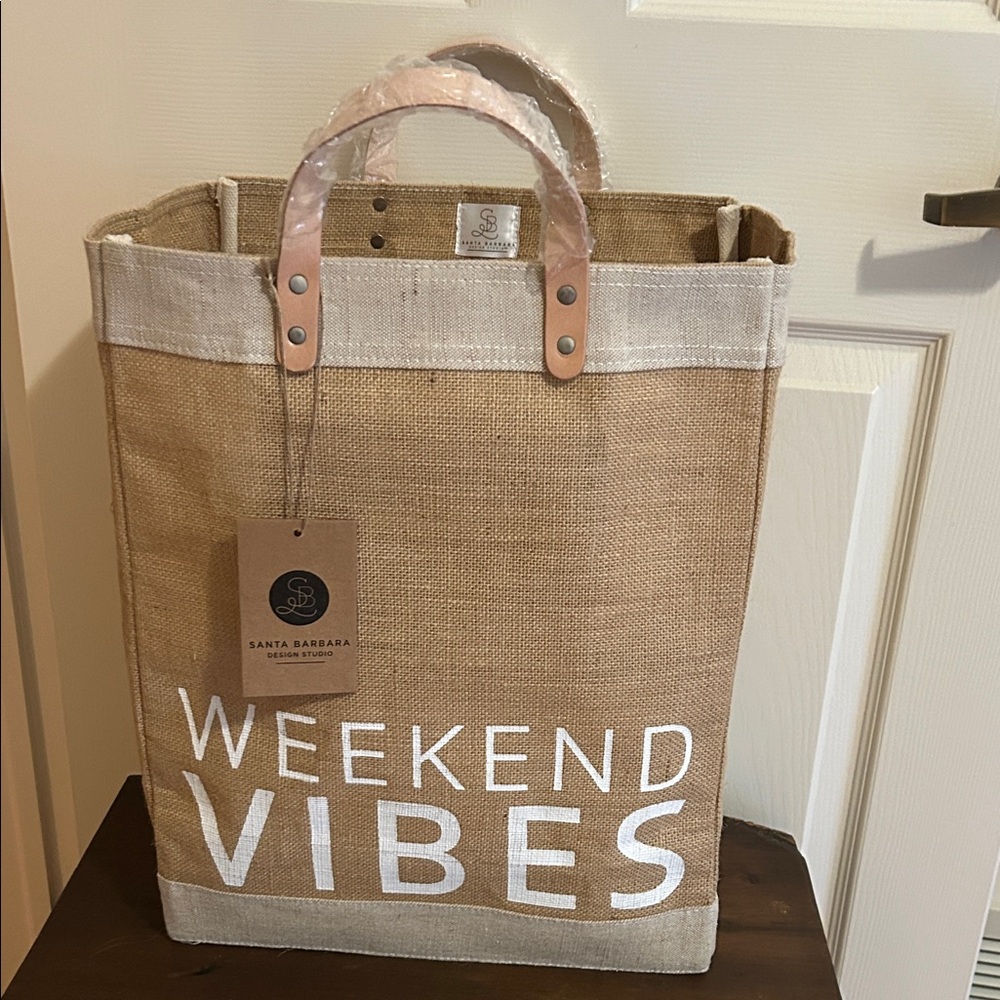 Santa Barbara Design Studio Tan Weekend Vibes Tote